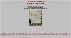 Desktop Screenshot of capecodgravestones.com