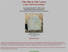 Tablet Screenshot of capecodgravestones.com